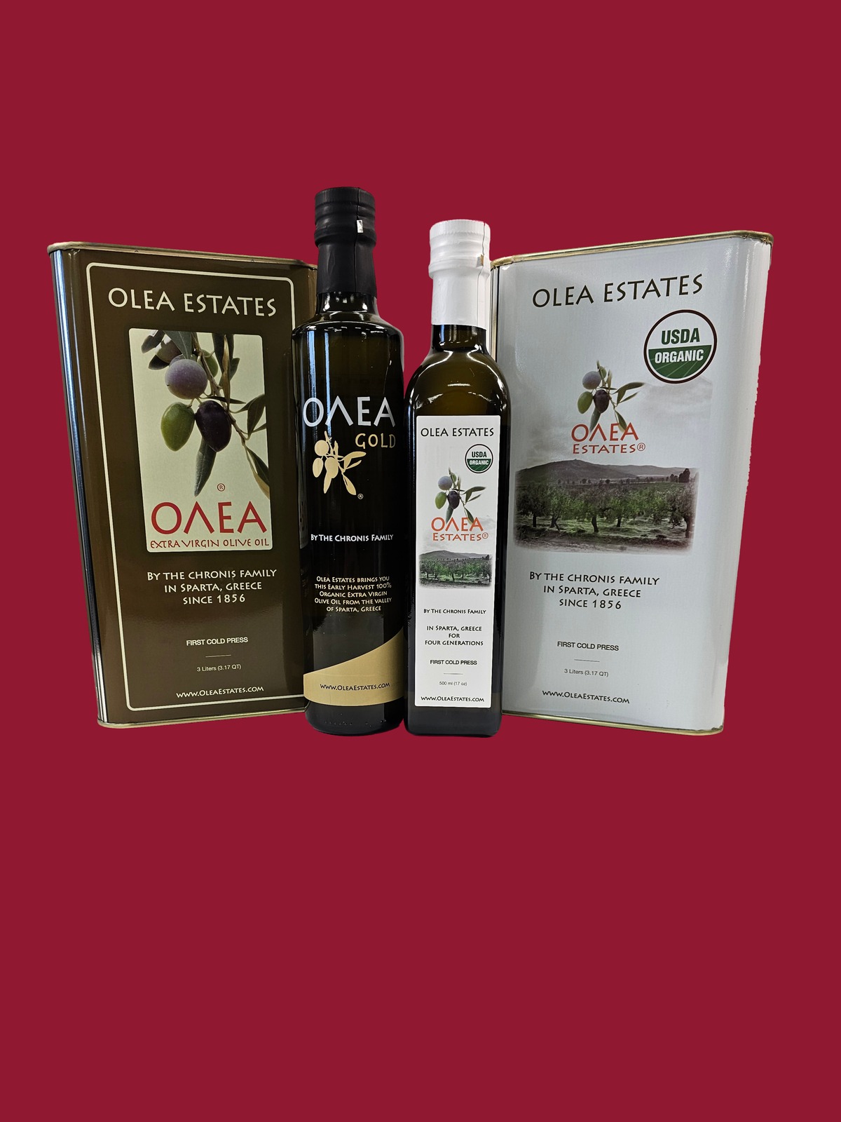 Olea Estates olive oil family lineup