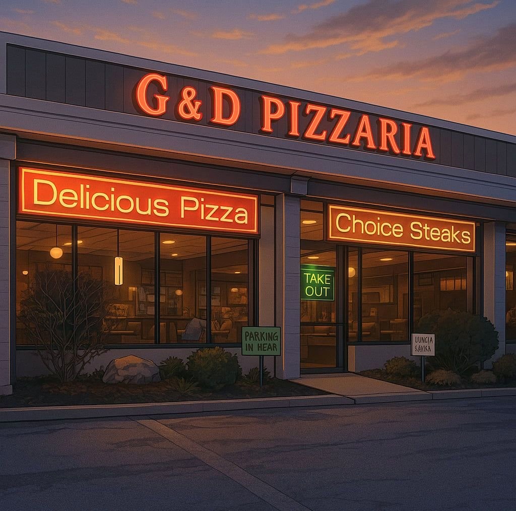 G&D Pizzaria storefront